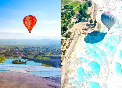 Hőlégballonozás és Pamukkale Túra Antalyából