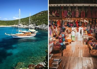 Fethiye Göcek Piacozás Hajókirándulással