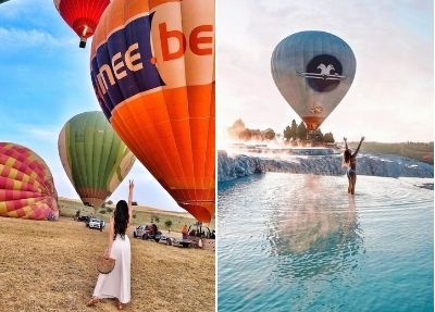 Kusadasi Hőlégballonozás Pamukkale Felett