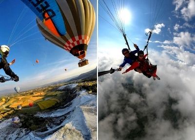 Pamukkale Tandem Siklóernyőzés